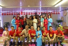 越南在联合国维和行动力量举行越南国庆77周年纪念典礼 。（图片来源：人民军队报）