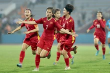 越南U20女足队入局2024年亚足联U20女足亚洲杯锦标赛预选赛第二轮比赛。