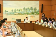 越南卫生部部长陶红兰10月24日阐述有关《医疗保险法若干条款修改补充法》（草案）的呈文。