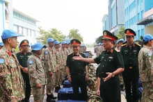 越南二号工兵队即将赴阿卜耶伊履行联合国维和任务 携带约300吨物资
