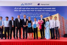 越南和发集团向赫伯罗特公司签订2000个20英尺标准集装箱供应合同。