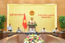 国会副主席阮德海引导会议。
