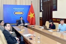 越南外交部部长裴青山率团出席会议。(图片来源:越通社)