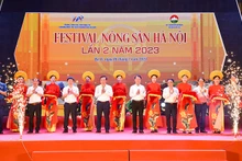 2023年第二届河内市农产品节开幕式。