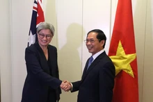 越南外长裴青山和澳大利亚外长黄英贤。（图片来源：越通社）