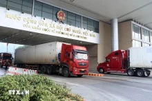 老街省金城二号陆路国际口岸。（图片来源：越通社）