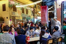 河内五社饮食街。