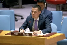 越南常驻联合国代表团团长邓黄江大使。（图片来源：越通社）