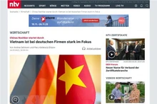德国新闻电视台NTV近日刊登题为《越南是德国企业瞄准的市场》的一片文章。