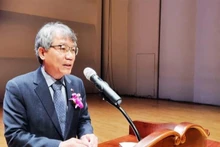 越南驻韩国大使阮武雄在第16届旅韩越南大学生日活动上发言。（图片来源：越通社）