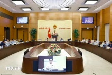 国会常务委员会会议场景。（图片来源：越通社）