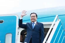 越南国会主席陈青敏启程对俄罗斯进行正式访问。（图片来源：越通社）