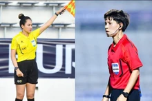 裁判黎氏璃（右）和助理裁判何氏凤（左）。（图片来源：VFF）