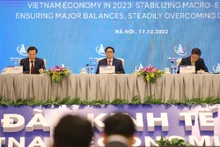 越南政府总理范明正主持第五次越南经济论坛。（图片来源：越通社）