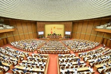 越南国会在大会堂召开会议。