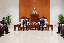 会见场景。（图片来源：VOV）