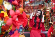 每逢中秋节，河内市马街琳琅满目、五彩缤纷的五角星灯笼、各种形状的灯笼和玩具等吸引了诸多年轻人和小孩子的眼球。