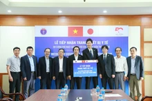 四家中央医院接收日本政府援助的医疗设备。