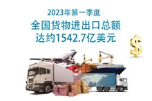 2023年第一季度越南货物进出口总额达约1542亿美元【图表新闻】