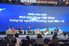 2022年亚马逊周上以“敢于大梦想”为主题的跨境电商大会。（图片来源：越通社）