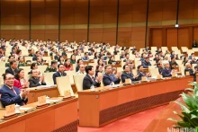 党、国家领导人和各位国会代表出席开幕式。
