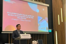 第二期“潜在领袖计划”培训班代表发表讲话。（图片来源：越通社）