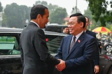 越南国会主席王廷惠会见印尼总统佐科·维多多【组图】