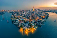 胡志明市一角。