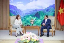 越南政府总理范明正会见新西兰驻越大使卡罗琳·贝雷斯福德。（图片来源：VGP）