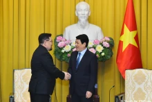 越南国家主席梁强会见蒙古国总统办公厅主任【组图】