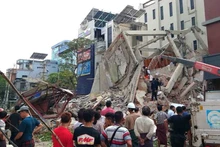 一场7.7级强震对缅甸中部曼德勒地区的建筑物造成严重破坏。图片来源：联合国网站