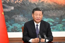 中共中央总书记、中华人民共和国主席习近平。（图片来源：新华社/越通社）
