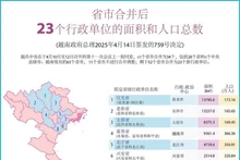  越南省市合并后23个行政单位的面积和人口总数【图表新闻】