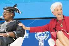 世贸组织总干事恩戈齐·奥孔乔-伊维拉和欧洲央行（ECB）行长克里斯蒂娜·拉加德。