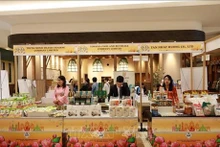在日本埼玉县永旺湖城贸易中心的越南展区。