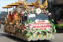 释迦牟尼佛舍利来越供奉迎请仪式在胡志明市举行。