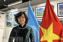 越南驻联合国教科文组织代表团团长黎氏红云大使。