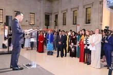 越南驻英国大使馆在首都伦敦英国国家博物馆举行国庆庆祝活动。
