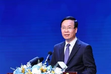 国家主席武文赏在活动上发表讲话。