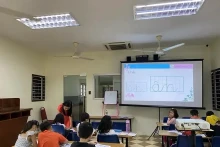 越南驻马来西亚大使馆越南语培训班。