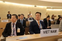 越南出席联合国人权理事会第58届会议高级别会议。