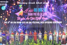 2023年第九届胡志明市奥黛节各项活动精彩缤纷。