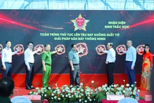范明正总理出席新山一航空港生物识别试点启用仪式。