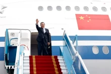中国国务院总理李强一行已离开首都河内，圆满结束于10月12日至14日对越南进行的正式访问。