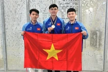 越南队获得第47届世界技能大赛的铜牌。