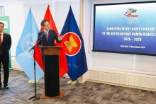 越南常驻美国纽约联合国代表团，越南外交部副部长杜雄越通知越南再次竞选2026-2028年任期联合国人权理事会成员。