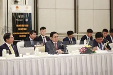 越南政府总理范明正发表讲话。（图片来源：越通社）
