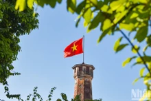 河内市挂满国旗和鲜花庆祝九·二国庆节【组图】