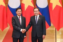 越南国会主席陈青敏会见老挝人民革命党中央总书记、国家主席通伦·西苏里【组图】