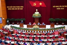 越共十三届中央委员会第十次会议于2024年9月18日上午在首都河内开幕。（登科 摄）